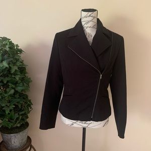 Parallel Black Asymmetrical Blazer